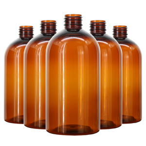 Botella de PET Transparente, Ámbar o Verde Personalizada de 100ml/200ml/300ml/400ml/500ml con Bomba Pulverizadora para Champú, Loción o Aceite Capilar, Impresa con Serigrafía - Product Image 2