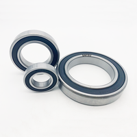 Roulement à billes à gorge profonde 6305-2RS en acier chromé durable, à une rangée, lubrifié à la graisse de précision P0, haute vitesse, faible friction pour