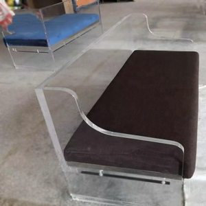 Mejor <span class=keywords><strong>Venta</strong></span> de alta calidad personalizado colorido claro muebles acrílico sofá Banco silla en el hogar silla transparente Acrílico - Product Image 6