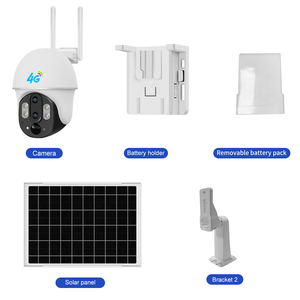 OEM 10xOptical Zoom V380 Pro Batería Solar Powered Cámara 4G <span class=keywords><strong>Tarjeta</strong></span> Sim Seguridad inalámbrica PTZ WiFi IP CCTV Cámaras solares al aire libre - Product Image 6
