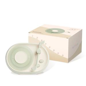 Enceinte Bluetooth en vinyle, mini enceinte portable, boîte à son, tourne-disque vintage rétro, enceinte avec lumière - Product Image 6