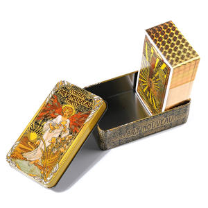 Großhandel wasserdichte <span class=keywords><strong>Tarot</strong></span> Schwarz gold Folie <span class=keywords><strong>Tarot</strong></span> karten mit Bedienungs anleitung für Anfänger - Product Image 6