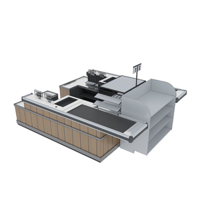 เคาน์เตอร์คิดเงิน POS แบบรวม ดีไซน์ทันสมัย คุณภาพสูง ทนทาน ขนาด 2440x1220x965 มม. - Product Image 4