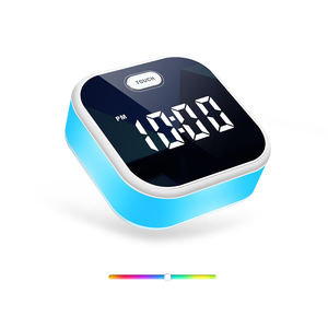 Petite horloge murale avec <span class=keywords><strong>réveil</strong></span> au lever du soleil, <span class=keywords><strong>sons</strong></span> <span class=keywords><strong>de</strong></span> <span class=keywords><strong>la</strong></span> <span class=keywords><strong>nature</strong></span>, lumière <span class=keywords><strong>de</strong></span> <span class=keywords><strong>réveil</strong></span> à 7 couleurs - Product Image 4