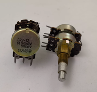 Potentiomètre double à double prise, double axe, double réglage, type ERV-12 50K