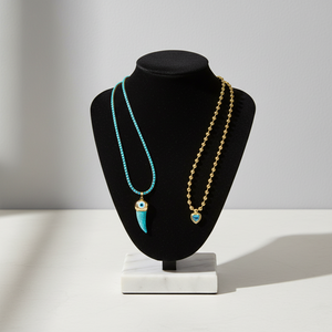 <span class=keywords><strong>Collana</strong></span> <span class=keywords><strong>Girocollo</strong></span> <span class=keywords><strong>Dorata</strong></span> con Pietra Occhio di Gatto e Cuore, Gioiello Raffinato, <span class=keywords><strong>Collana</strong></span> con Ciondolo alla Moda per Regalo da Festa per Donne - Product Image 6