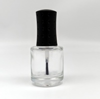 Flacon de vernis à ongles vide personnalisé de 17,5 ml, forme spéciale, avec bouchon en verre et pinceau, sérigraphie à chaud, impression d'huile par brosse