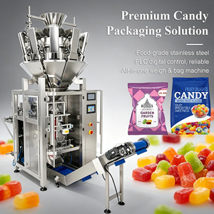 Máquina Automática Vertical para Envasado de Dulces de Goma de Grado Alimenticio, Máquina Todo en Uno para Pesar y Formar Bolsas de Dulces - Product Image 1