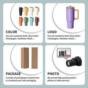 Houroffer 40oz cốc bằng thép không gỉ với xử lý và rơm cách nhiệt công suất lớn cốc nước cho du lịch cốc cà phê với nắp - Product Image 6