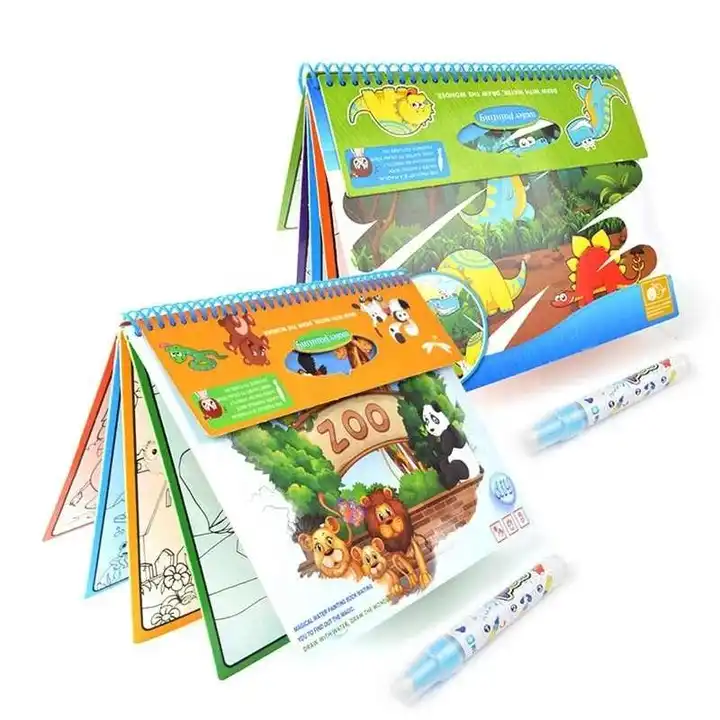 magic water drawing book zoo animal