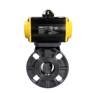 Válvula de Mariposa de Plástico UPVC con Actuador Neumático de Doble Acción Tipo Brida con Revestimiento de EPDM COVNA DN150 de 6 Pulgadas - Product Image 4