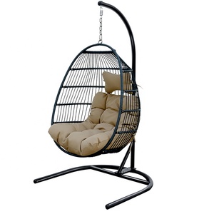 <span class=keywords><strong>Hamaca</strong></span> <span class=keywords><strong>plegable</strong></span> de ratán para interior y exterior, silla colgante de huevo, cesta, envío rápido - Product Image 2