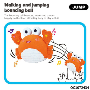 Vente en gros Bébé Crabe dansant rampant Poulpe Ventre Temps et marche Apprentissage Animaux de la mer Jouets en peluche pour Bébé - Product Image 3