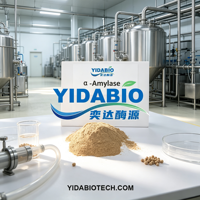 Préparation et poudre d'enzyme alpha-amylase de qualité industrielle, marque YIDA Biotech, durée de conservation de 12 mois, origine Chine