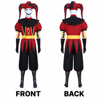 Costume de Clown en Velours Personnalisé de Haute Qualité, Tenue de Bouffon pour Halloween, Cosplay, OEM ODM, Personnalisable pour Fête de Cirque et Carnaval