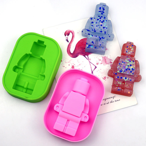 Moules en silicone pour chocolat au <span class=keywords><strong>prix</strong></span> <span class=keywords><strong>d</strong></span>'usine, moule à pâtisserie pour <span class=keywords><strong>robot</strong></span> Lego, moule à glaçons, outils pour gâteaux avec moule en résine de qualité supérieure - Product Image 1