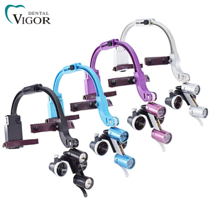 Lupas Dentales con Lámpara LED, Aumento de 2.5X y 3.5X, Binoculares con Luz Quirúrgica de 5W, Lámpara de Cabeza para Odontología - Product Image 6