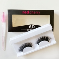 Cils en Faux Vison Naturels Faits à la Main, Marque Privée, Cils Entiers, Cils en Faux Vison avec Logo Personnalisé, Vente en Gros