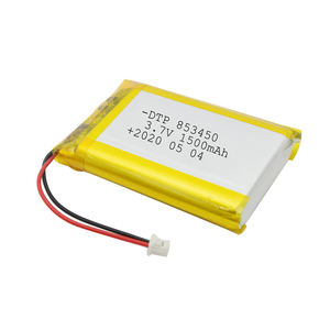Batería de Iones de Litio 853450 de 1500mAh y 3.7V, Precio de Fábrica al por Mayor, Polímero en Oferta, Polímero Personalizado - Product Image 1
