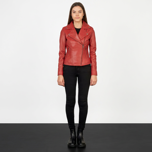 Chaquetas de Cuero de Piel de Oveja de Primera Calidad para Mujer, Personalizadas OEM ODM, Transpirables, Impermeables, Resistentes al Viento, Colores Modernos, Tallas Personalizadas - Product Image 1