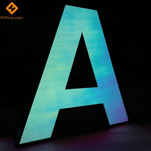 Il nome del negozio in acciaio inossidabile con <span class=keywords><strong>alfabeto</strong></span> di colore magico ha illuminato le lettere - Product Image 2