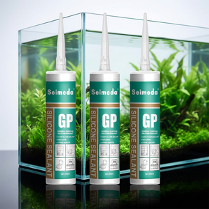 Sellador de Silicona GP Transparente de Curado Rápido, Pegamento Acético para Vidrio, Acuarios y Construcción, Sellador de Juntas de Alta Adhesión - Product Image 1