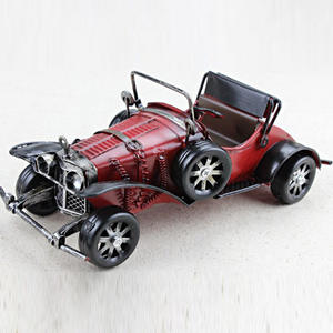 Modello di Auto Vintage in ferro fatto a mano veicolo classico scultura fotografia oggetto di decorazione retrò Auto da tavolo - Product Image 4