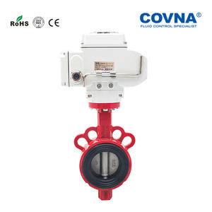 Válvula de Mariposa Eléctrica Tipo Wafer de Aleación de Aluminio Ac220V, Válvula de Mariposa para Extinción de Incendios - Product Image 4