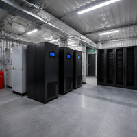 Casa Modular Portátil para Centro de Datos, Módulo de Almacenamiento Prefabricado con Sistema de Paneles Sándwich Aislados