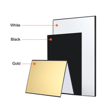 Tablero reflector de luz plegable para fotografía 3 en 1, tamaño A4 o A3 para naturaleza muerta, producto y sesión de fotos de alimentos