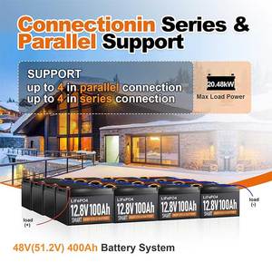 แบตเตอรี่ Lifepo4 12.8V 25.6V 100AH 200AH 300AH ชุดแบตเตอรี่ลิเธียมไอออน 12V 24V สำหรับรถกอล์ฟ สถานีพลังงานสำรองสำหรับบ้านและสำนักงาน - Product Image 6