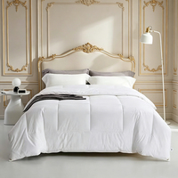 Couette blanche matelassée carrée, chaude et épaisse, antistatique, douce pour la peau, garnissage de couette simple, double ou très grand format