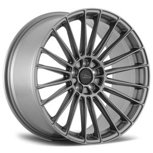 GPWLGZJ Rizo 912 R20 8.5j 9.5j 5 Trous 108mm 112mm 120mm Jantes de voiture <span class=keywords><strong>FF</strong></span> en aluminium gris satiné - Product Image 2