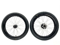 Kit de conversion de pneus pleins Supermoto, ensemble de roues compatible avec Sur-Ron Light Bee X, pièces de mise à niveau de jantes en aluminium pour moto tout-terrain
