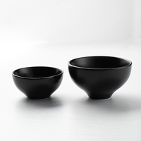 Vente en gros de services de table en porcelaine de luxe vaisselle en céramique noir mat