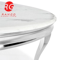 Ensemble de table à manger ronde en marbre Ensemble de table à manger ronde grise circulaire pour 4 chaises