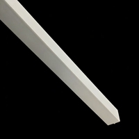 Profil d'angle en PVC en forme de L, extrusion directe d'usine, profil en L en plastique personnalisé