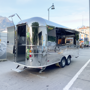 Chariot de cuisine mobile extérieur en acier inoxydable pour snacks, camion de concession, remorque de restauration rapide avec certification CE - Product Image 3