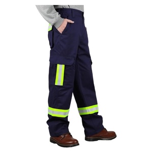 Pantalones <span class=keywords><strong>de</strong></span> Carga <span class=keywords><strong>de</strong></span> Alta Visibilidad <span class=keywords><strong>con</strong></span> Cintura Elástica Resistente al Fuego, Franja Reflectante <span class=keywords><strong>de</strong></span> 2 Pulgadas y 7.5 oz - Product Image 3