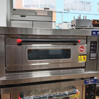Commerciële bakkerijapparatuur Elektrische 3-dekken bakoven Gasoven voor cake, pizza en brood voor restaurants