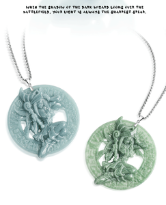 Colgante de Jadeíta Natural con Forma de Calabaza, Estilo Anime, Color Azul Agua, para Jugadores de Rol, Estilo Hielo, para Chicas - Product Image 5