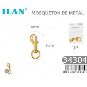 Ilan Metal <b>Snap</b> Hook 20mm X 65mm Gold Color For Handbag Strap - Product Image 3