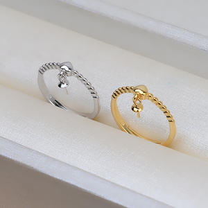 Componentes de Joyería para Mujer, Anillo de Perlas Abierto de Plata S925, Base Vacía Semiterminada para DIY, Accesorios 227 - Product Image 3