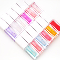 Aurora Make-Up Veganistische Wreedheid-Vrij Fruit Gearomatiseerde Lipgloss Minerale Vloeibare Olie Hydraterende Msds Lip Plumper Custom Logo