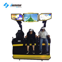 Chaise de cinéma VR 9D professionnelle, simulateur de théâtre mobile à 3 places avec matériau métallique de camion, équipement MR