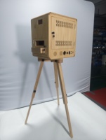 Photomaton modulaire en bois rétro tout-en-un, compatible avec DSLR DNP DS620 DNP QW410, kiosque à selfies pour les mariages, les fêtes et les événements