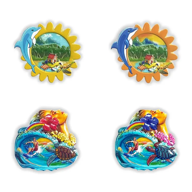 Marine Style 3D Printed Souvenir Refrigerator Magnets Can Be Customized To Various Shapes Of Resin Fridge Magnets
