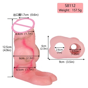 SXXY 8 Styles White Realistic Penis Sleeve Dick Extender for Men Delay Ejaculation Intimate Adult Sex Shop Couple Game - Product Image 2