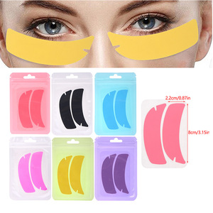 แผ่นซิลิโคนรองใต้ตาหลากสีแบบใช้ซ้ำได้ ล้างทำความสะอาดได้ สำหรับต่อขนตา - Product Image 5