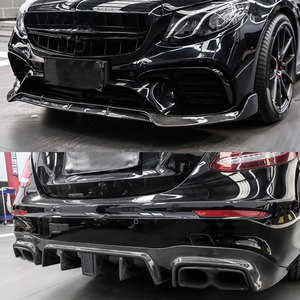 Bộ body kit sợi carbon: Cản trước, khuếch tán sau, cánh gió, ốp sườn xe cho Benz <span class=keywords><strong>E</strong></span> <span class=keywords><strong>Class</strong></span> <span class=keywords><strong>W213</strong></span> E200 E300 E320 E63 AMG 2017-2019 - Product Image 5